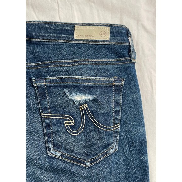 AG Adriano Goldschmied Stilt Crop Cigarette Jean Distressed - Picture 9 of 11